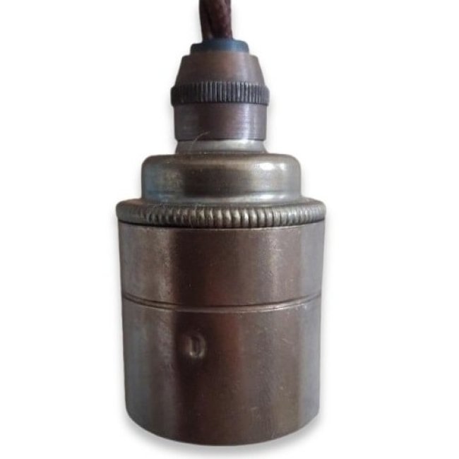 Retro Fassung für Leuchtmittel Messing massiv